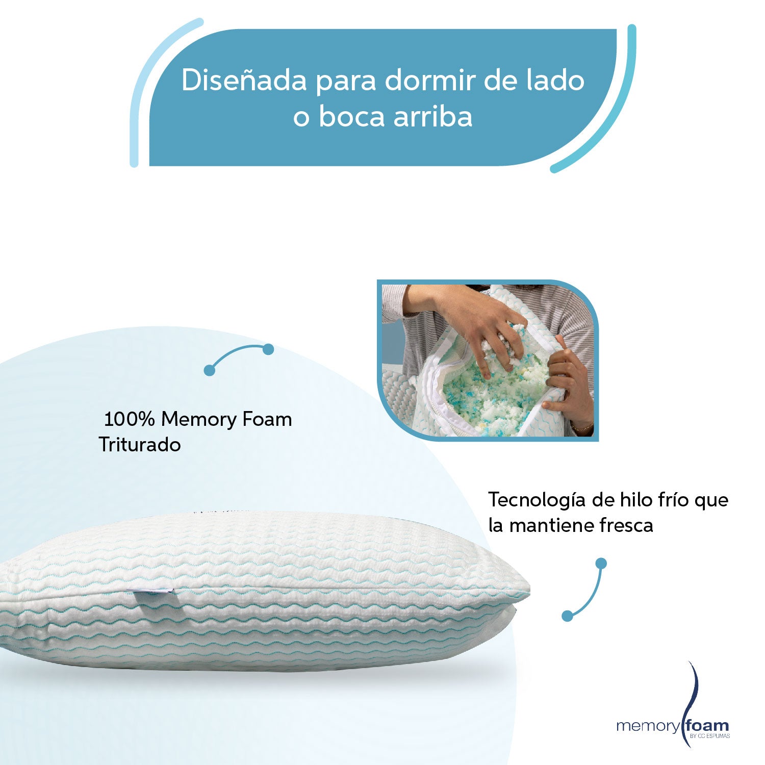 Almohada Cloud Ajustable Cool