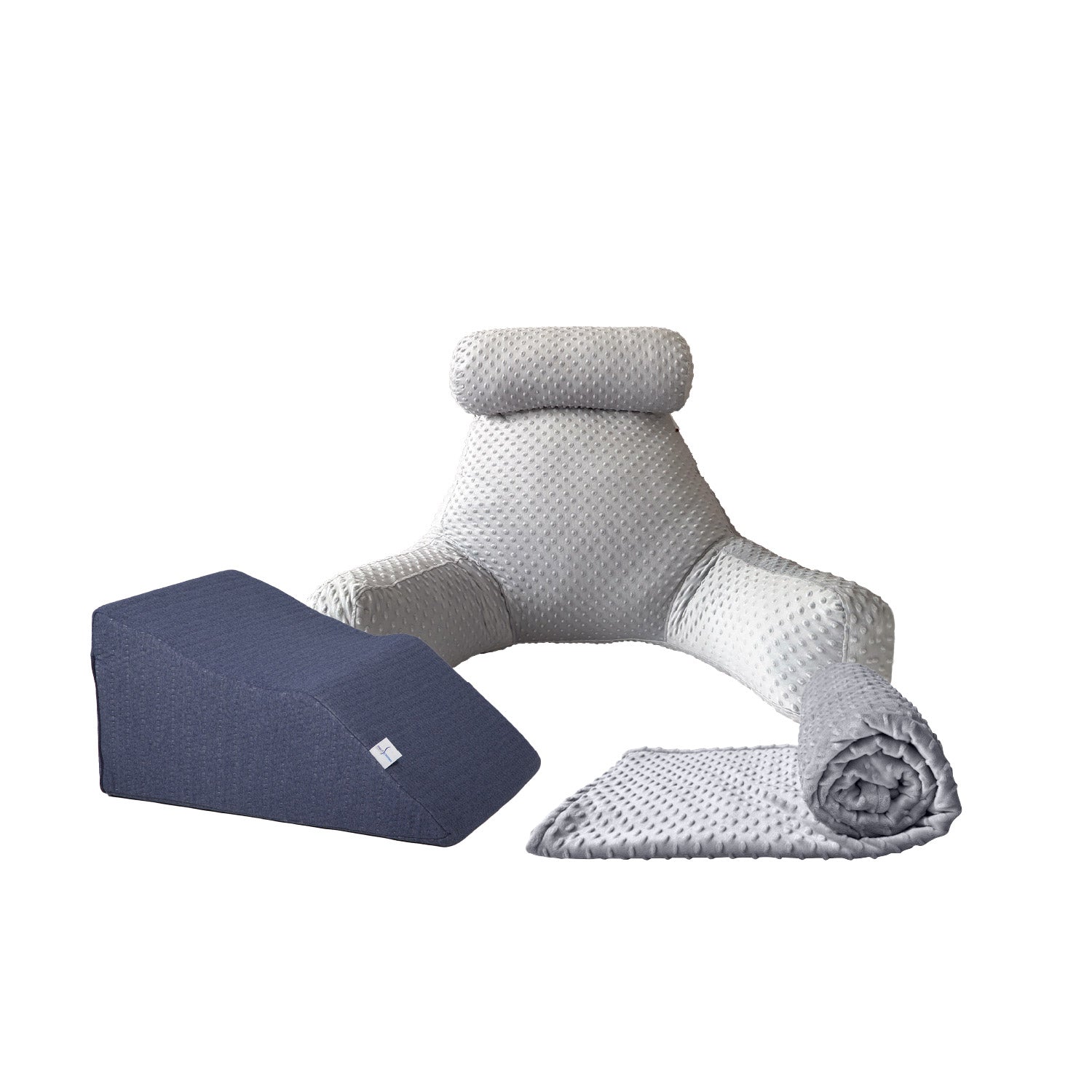 Almohada de lectura de adulto fibra + Cobija + Cojín varices