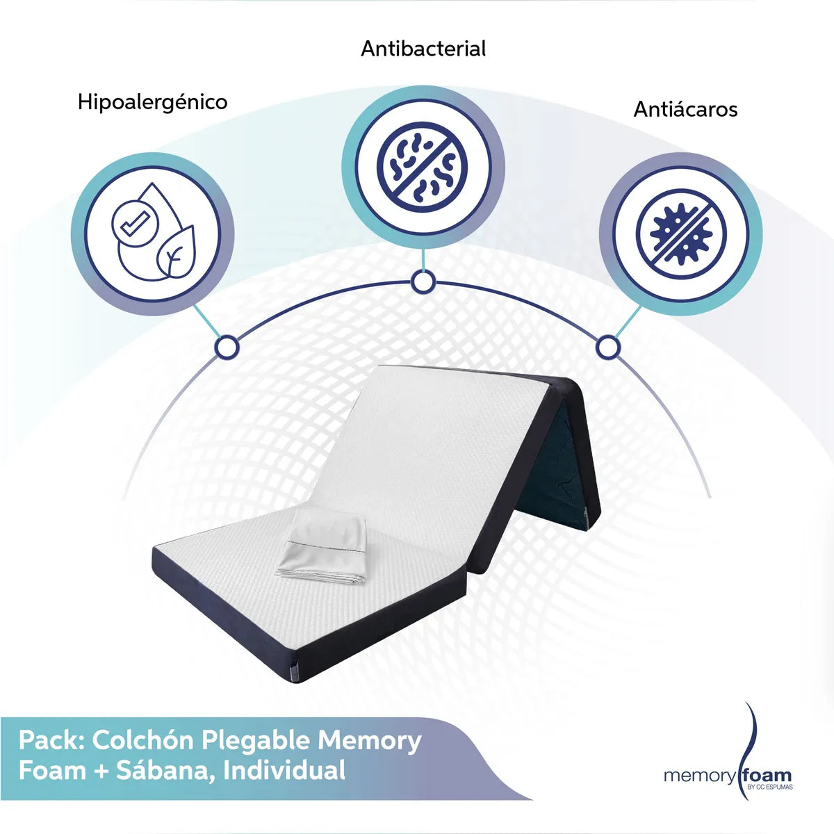 Pack Colchón Plegable + Sábanas