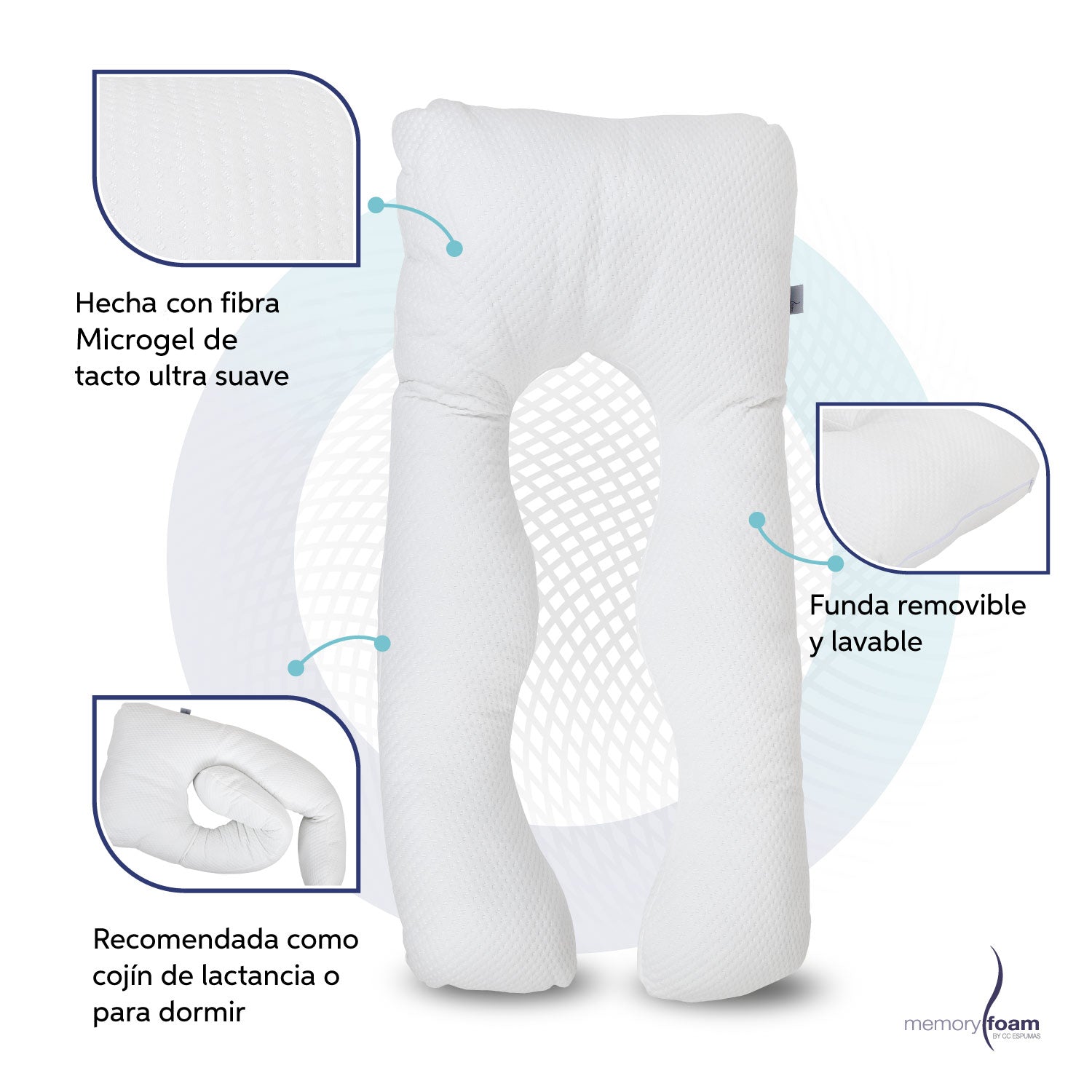 Almohada Premium para Embarazo y Lactancia