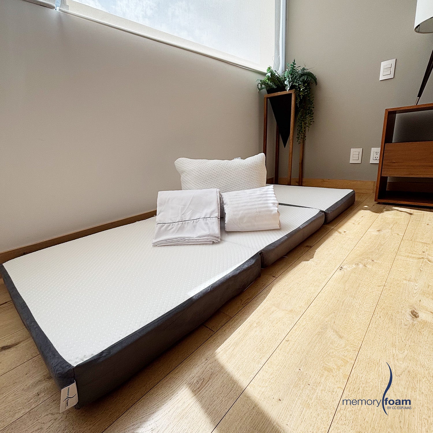 Pack Colchón Plegable + Sábanas + Protector Impermeable + Almohada(s)