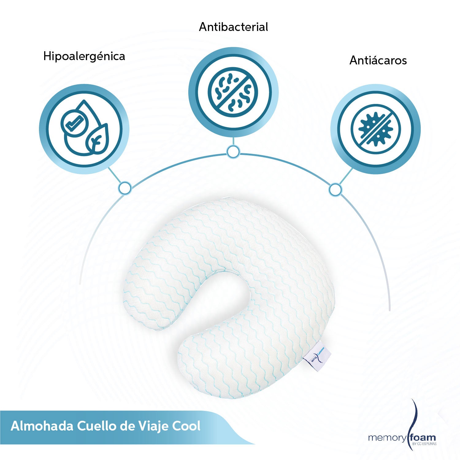 Almohada Cuello de Viaje Cool