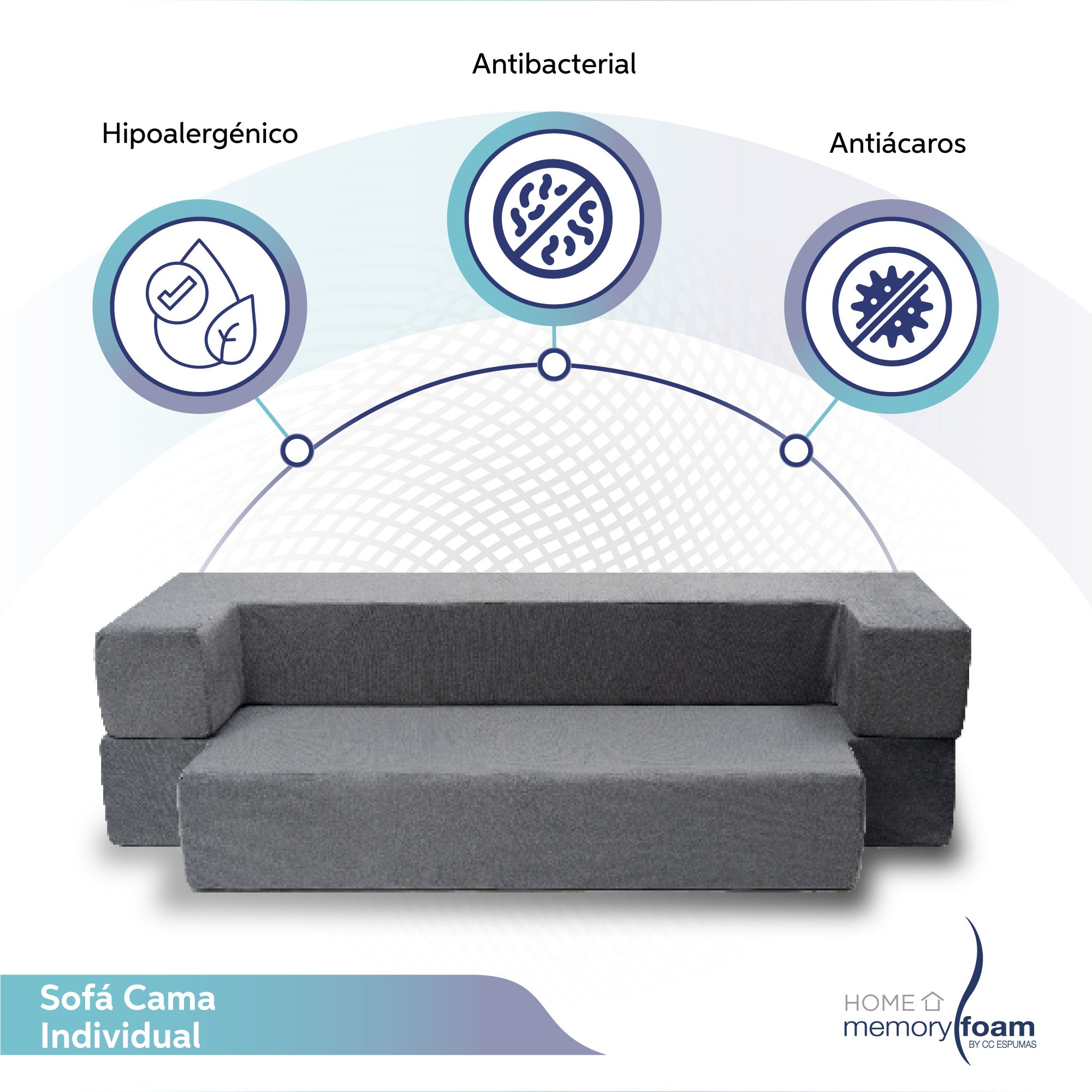 Sofá Cama Memory Foam