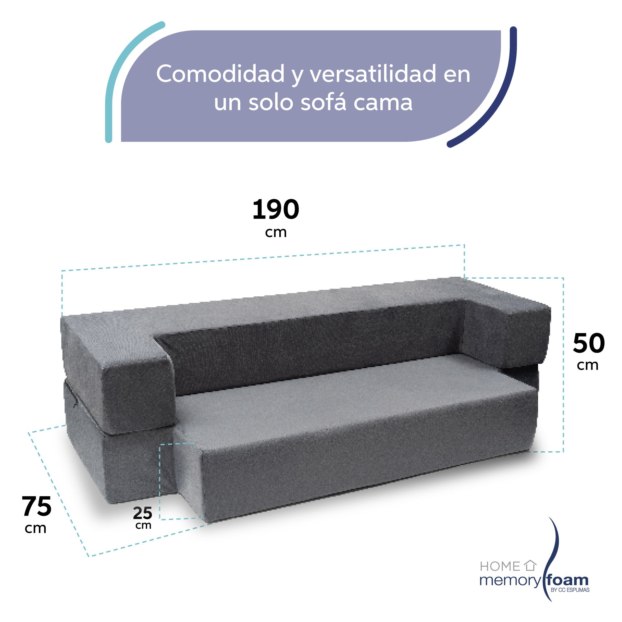 Sofá Cama Memory Foam