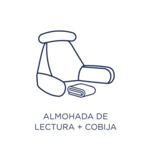 Almohada para lectura + cobija