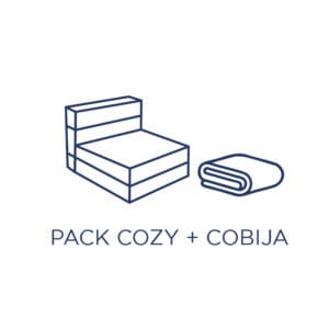 Sofá Cama Cozy + Cobija
