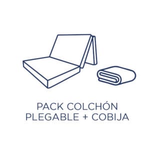 Pack Colchón Plegable + cobija