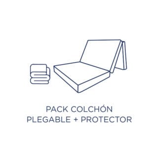 Colchón Plegable + Protector Impermeable
