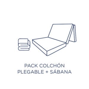 Colchón Plegable + sábana